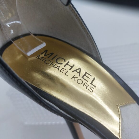 MICHAEL Michael Kors Brinkley Ankle Strap Leopard Print Calf Hair Heels - Picture 5 of 13